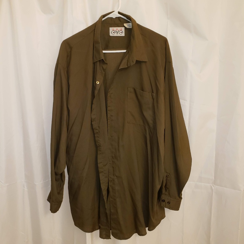 Red Eye Vintage Dress Shirt XXL